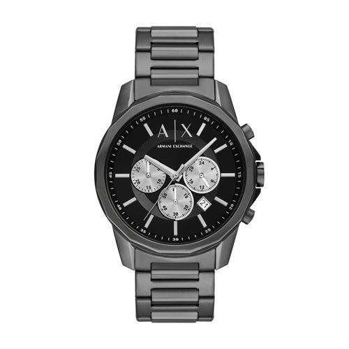 MENS BANKS CHRONOGRAPH ION-PLATED STAINLESS STEEL WATCH DIAL